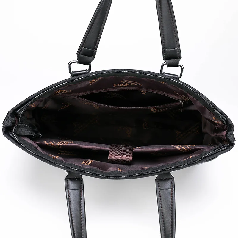 Fashion Men Briefcase High Quality Shoulder Bags Men 14 Inch Laptop Travel Crossbody Bags Male Waterproof Oxford Handbags