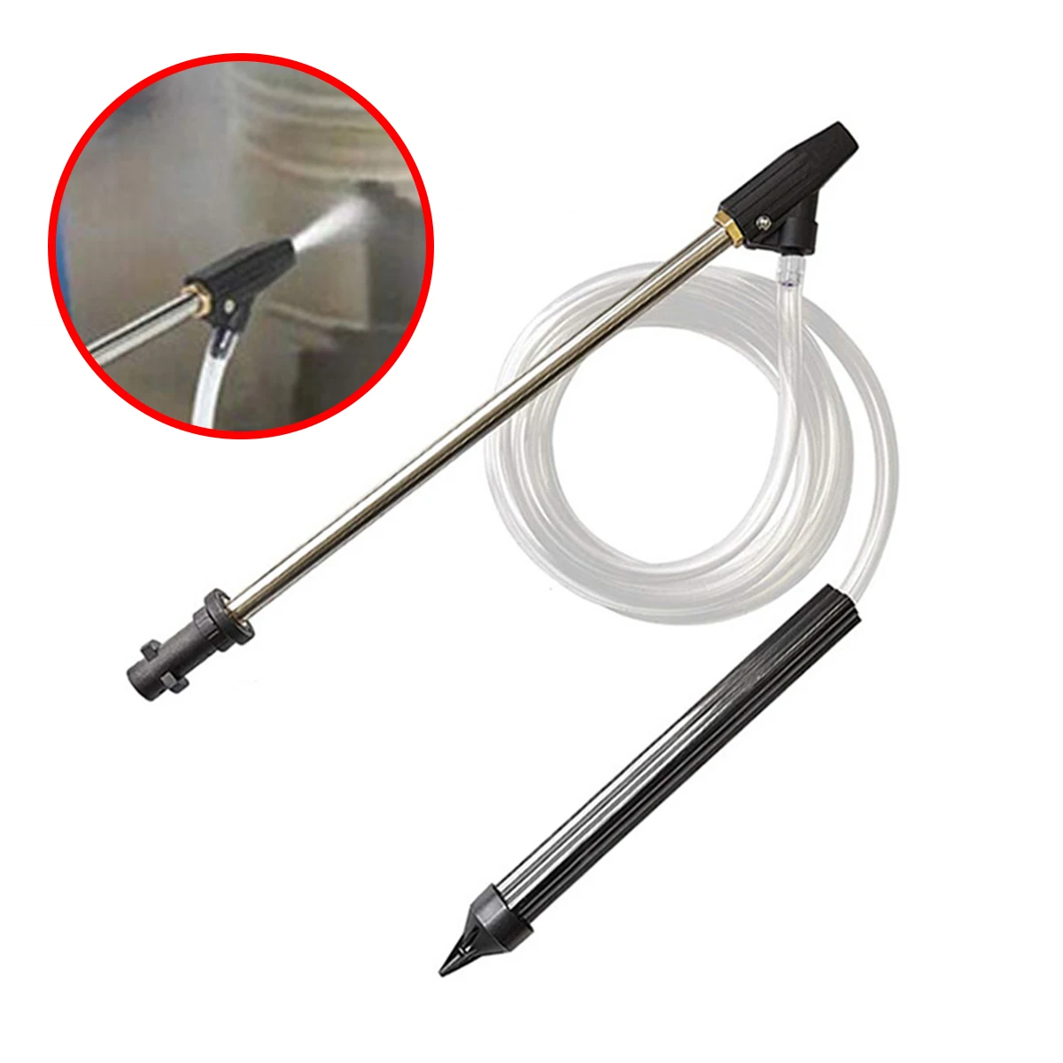 

Hochdruck Spray Washer Lance Turbo Düse + Sandstrahlen Rohr Für K-serie Auto Washer Nassen Sand Blaster Auto zubehör