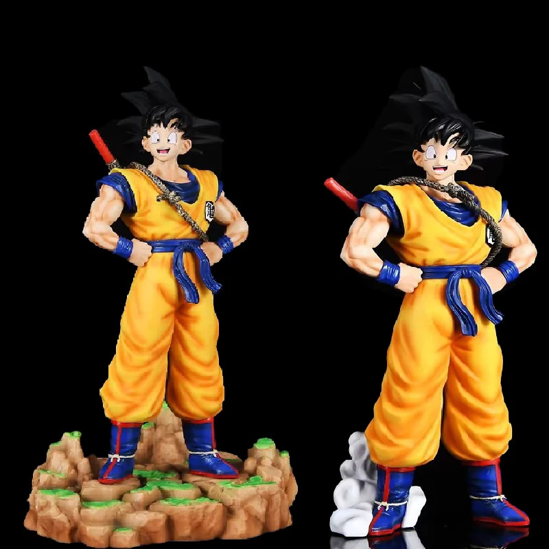 

33cm Seven Dragon Ball Animation Saiya Dream Goku Scene Standing Posture Hand Do Statue Decoration PVC Children Toy Gift