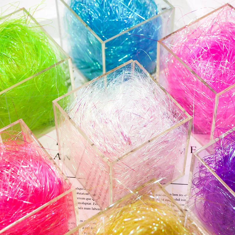 

50gPlastic Glitter Gift Box Filler Shredded Confetti Colorful Shining Flash Raffia Candy Packing Wedding Party Decoration Supply