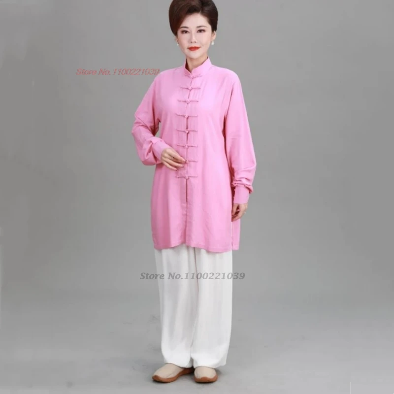 2024 китайский кунг-фу тай чи одежда для боевых искусств традиционный хлопок и лен