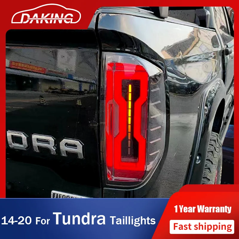 

Новое поступление, автомобильные задние фонари для Toyota Tundra 2014-2020, светодиодный ний анимационный светодиод DRL, динамический движущийся сигнал поворота, лампа тормоза, заднего хода