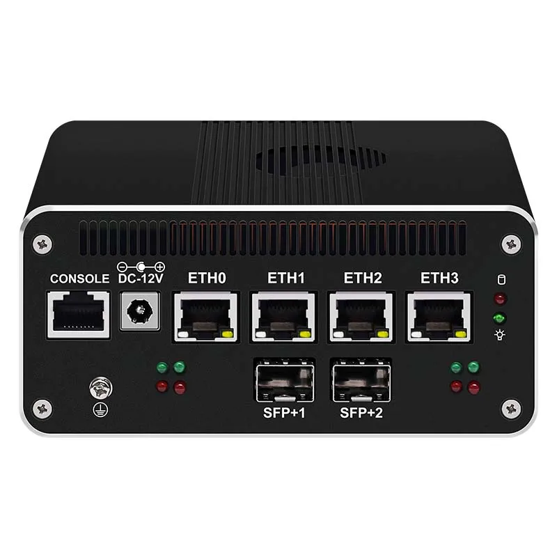 Прибор для брандмауэров 12-го поколения 2*10G SFP Intel i3-N305 N100 4*i226-V 2.5G DDR5 NVMe Proxmox Server Soft
