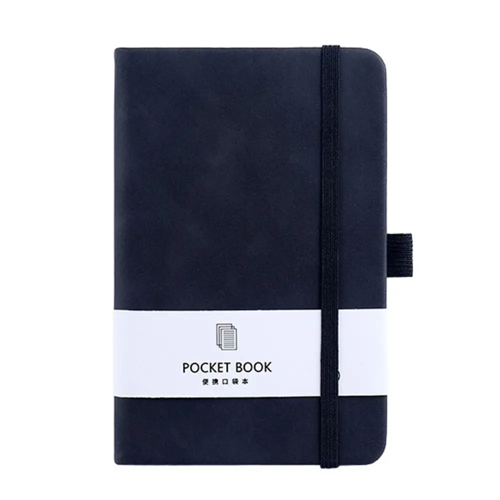 Мини-блокнот A6/A7, бумага+полиуретан, розовый/черный/синий/серый/темно-зеленый