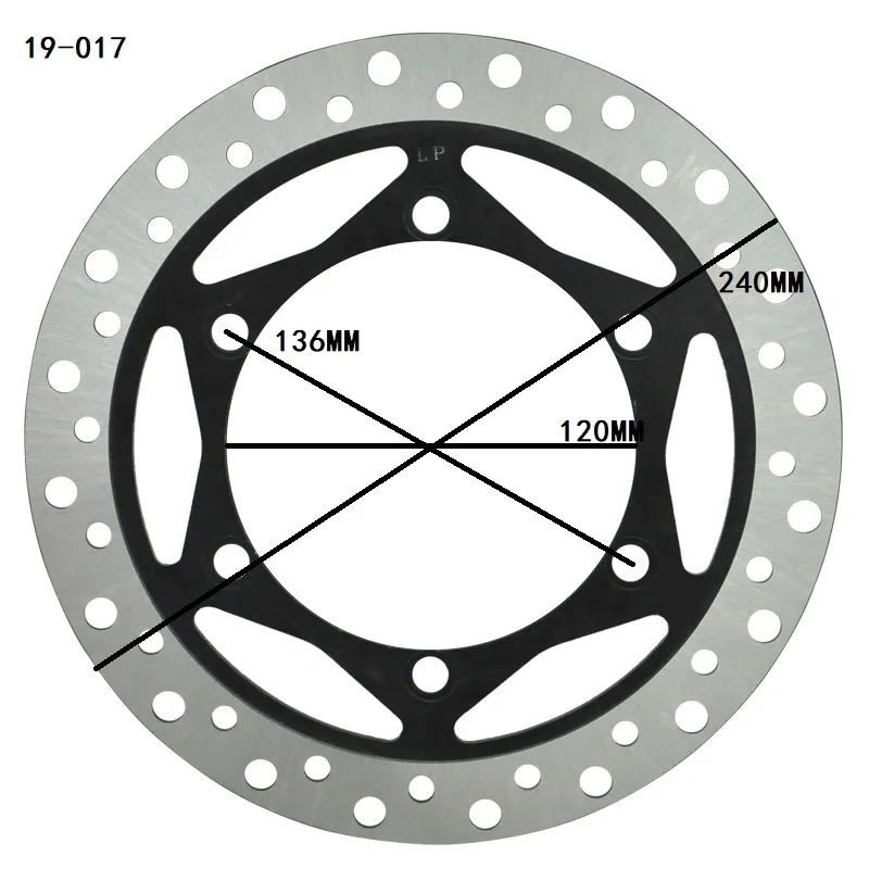 

240mm Motorcycle Front Brake Disc Rotor For Kawasaki KL250 KL 250 1998-2007 KLX250 KLX 250 1998-2007