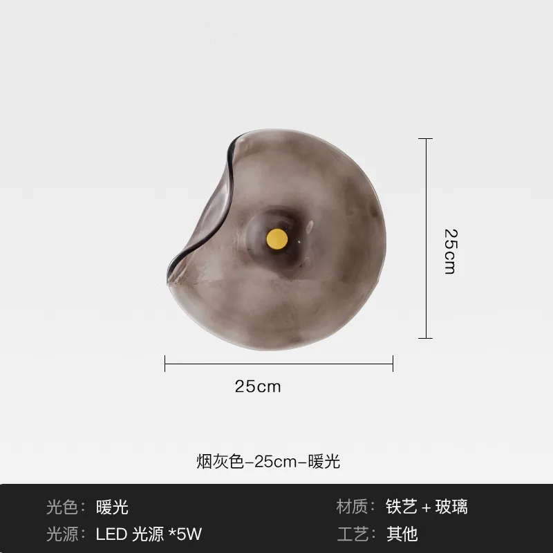 

Круглые настенные светильники Marmenkina из стекла и металла