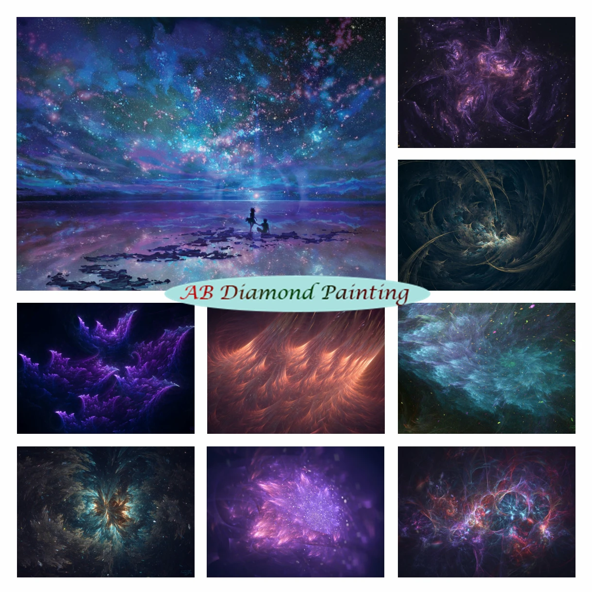

Abstract Nebula Landscape 5D AB Diamond Painting Astronomy Enthusiast Corridor Mosaic Embroidery Cross Stitch Kits Home Decor
