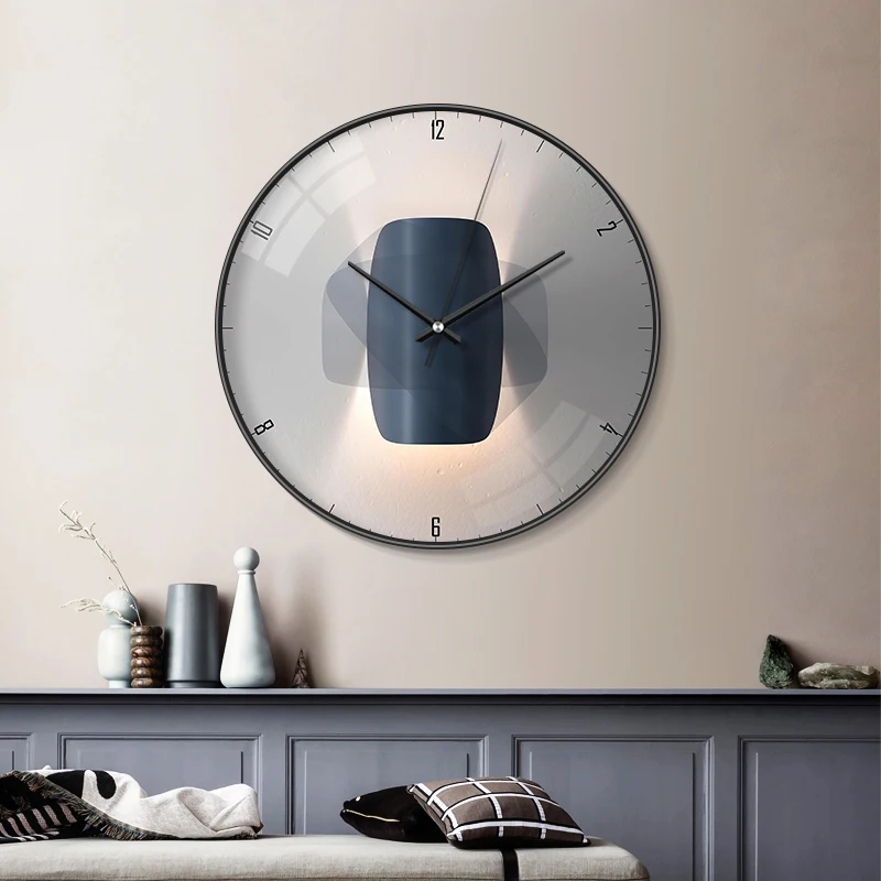 

Тихие современные настенные часы скандинавский кварцевый механизм дизайнерские креативные настенные часы минималистичный Декор для гост...