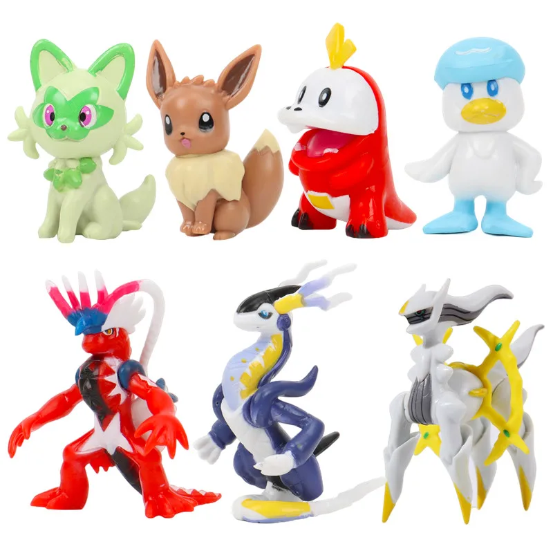 Koraidon Sprigatito Fuecoco Quaxly Model Figure Toys Collect Ornaments