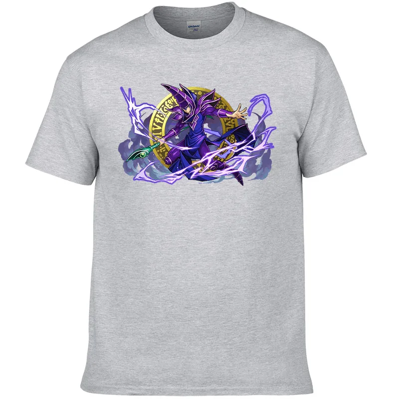 Футболка мужская с принтом Yu Gi Oh повседневная тенниска из хлопка короткими