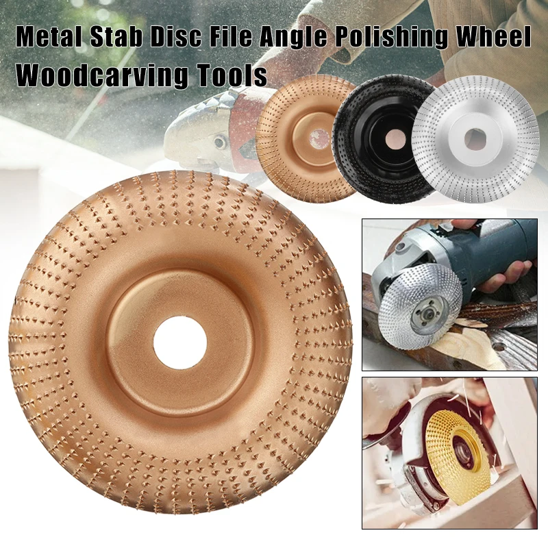 

Angle Grinder Round Disc File Woodworking Polishing Wheel Metal Stab Disc Outer 100mm Inner Bore 22mm Woodcarving Tools