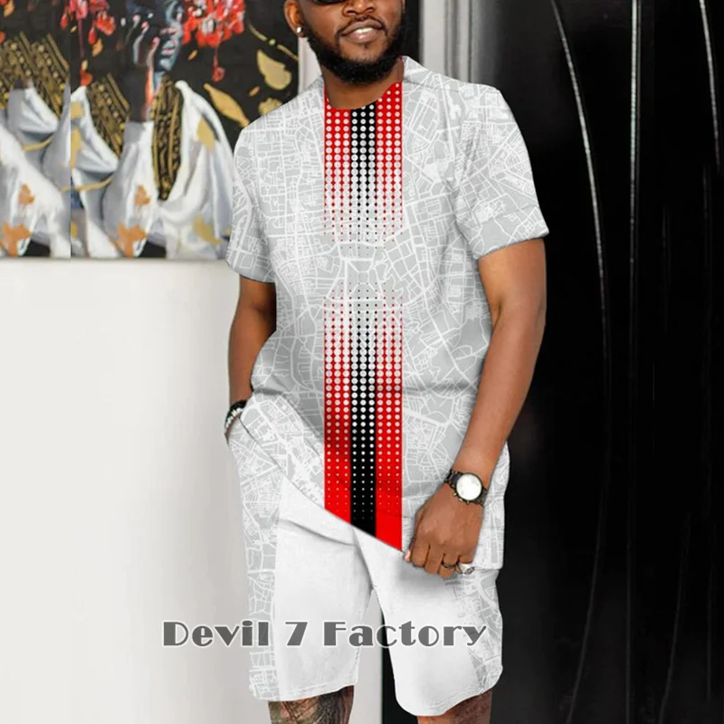 2023 Summer Men‘s Tracksuit Shorts Sets Fashion T Shirt Short Sleeve 2 Piece Suit Oversized Man Clothing Tops Sportswear Outfits