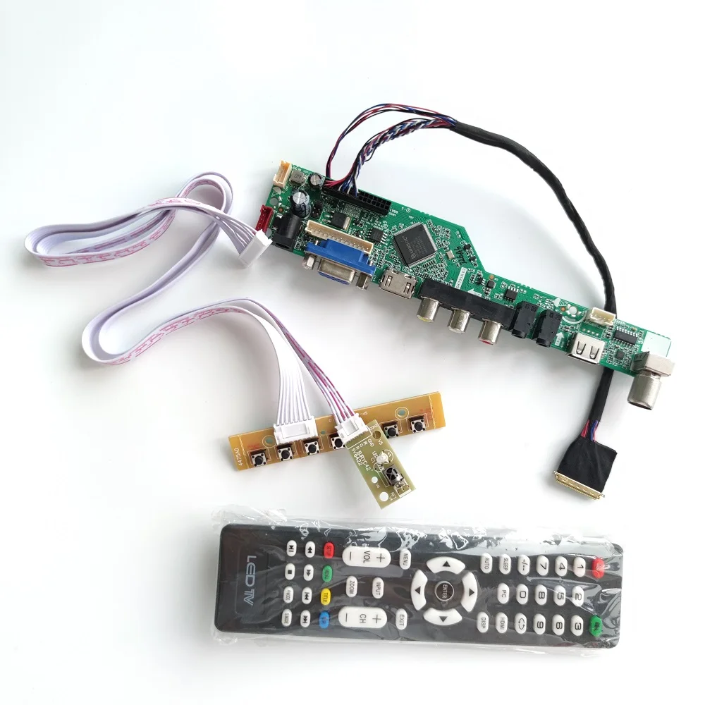 

HDMI-compatible remote USB AV VGA LCD TV Controller board for LP101WSA-TLA1/TLA2/TLB1/TLB2/TLN1/TLP1 1024x600 10.1" 40pin Screen