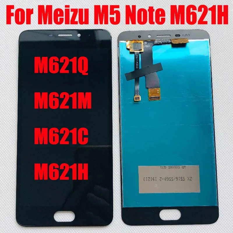 

5.5" For Meizu M5 Note M621Q M621M M621C M621H LCD Display Screen Panel Module Pantalla with Touch Digitizer Glass Assembly