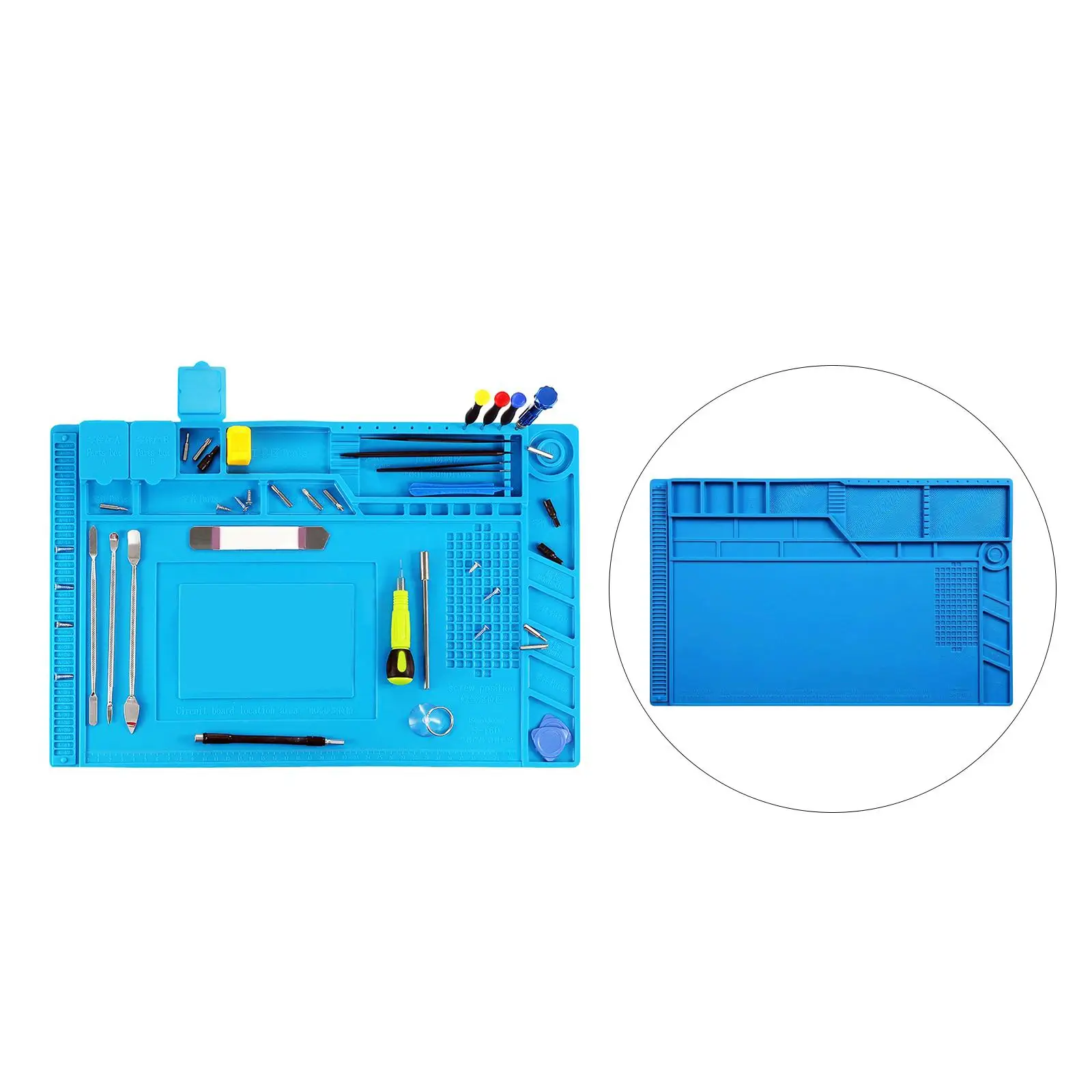 

Large Station Mat Desktop Repair Station Mat Electronics Repair Station Silicone Pad Repair Pad for Phone