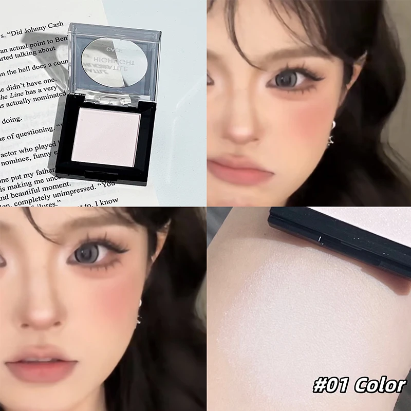 Пудра-хайлайтер водостойкая устойчивая к поту матовая контурная палитра