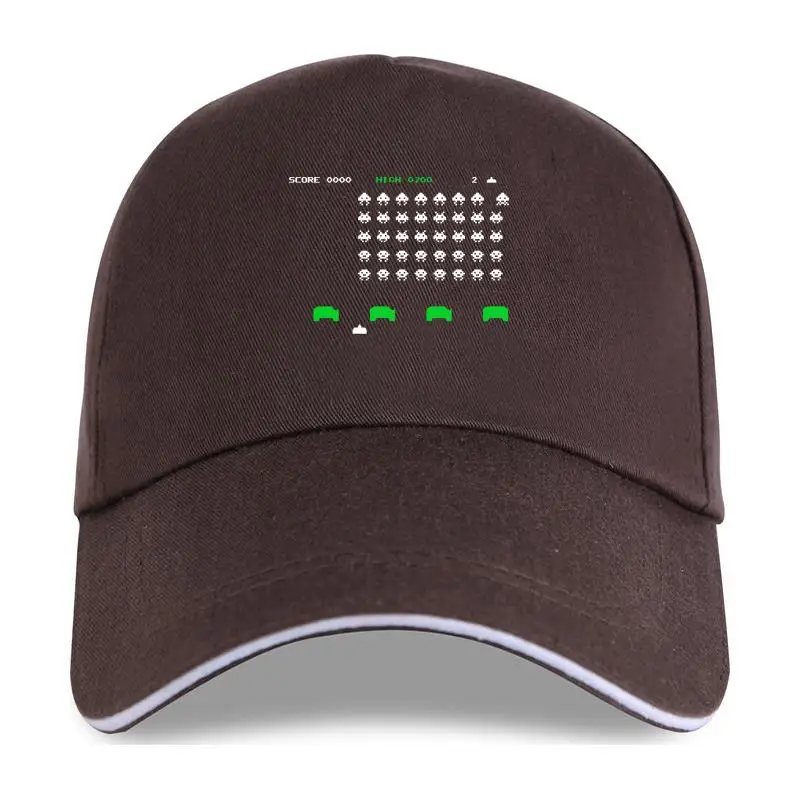 

new cap hat Space Invaders Inspired - Retro Arcade Game Gaming Men 2021 Summer Fashion Printed Baseball Cap Cool