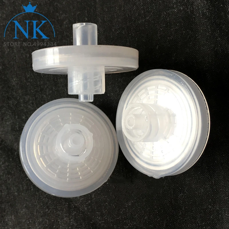 

Lab DIA28mm Luer Interface 0.22/0.45/1.0/3.0um PTFE Micro Gas Filter Connector for Water Vapor Resistance