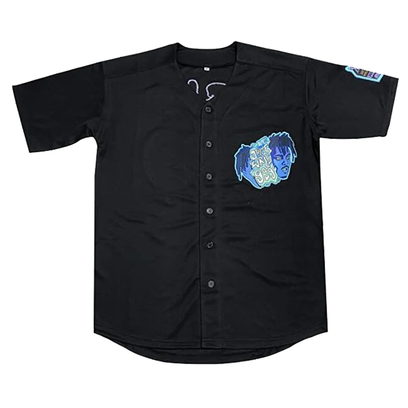 Men Baseball Jersey LYRICAL LEMONADE 999 JUICE WRLD Jerseys Sewing Embroidery High Quality Sports Outdoor Hip-hop Black 2023 New