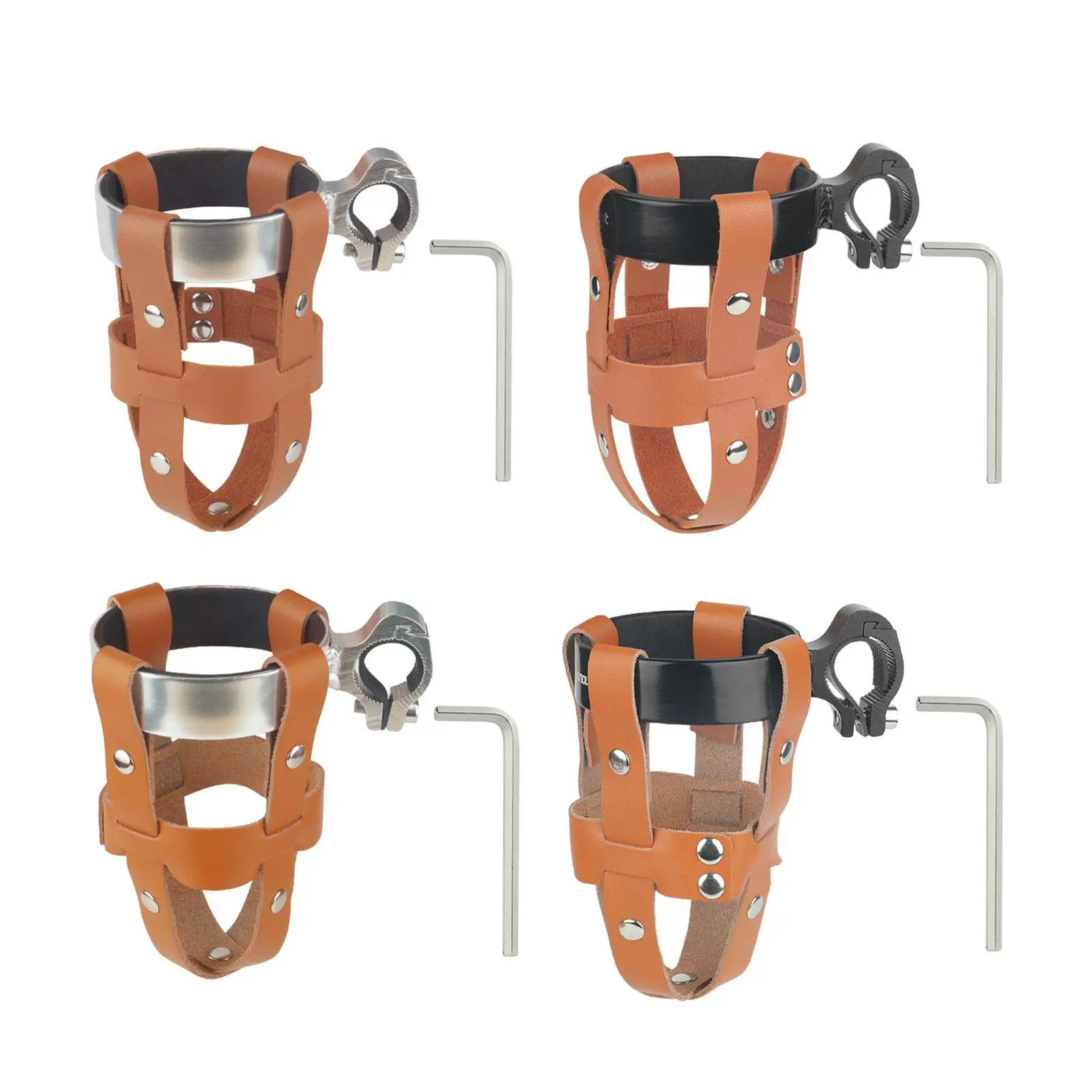 

Bike Cup Holder Multifunction Universal Vintage with Wrench Organizer Rack Durable for Pushchair Buggy Tricycle