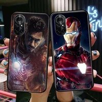 iron man quality clear phone case for huawei honor 20 10 9 8a 7 5t x pro lite 5g black etui coque hoesjes comic fash design