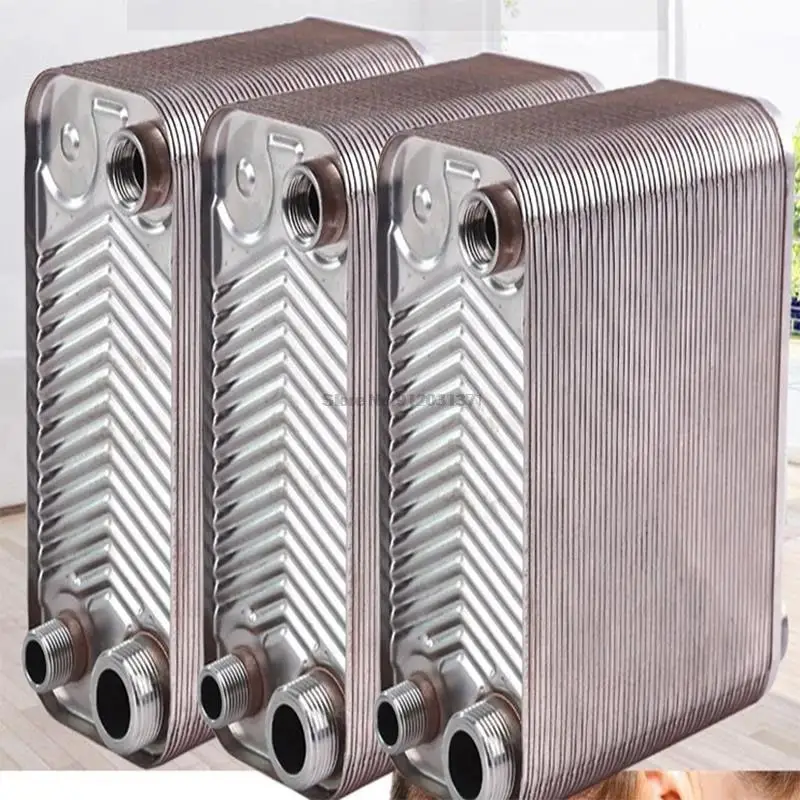 

120 пластин теплообменник из нержавеющей стали тип пайки водонагреватель SUS304 паяный напольный радиатор 41,5*9,5*21 см