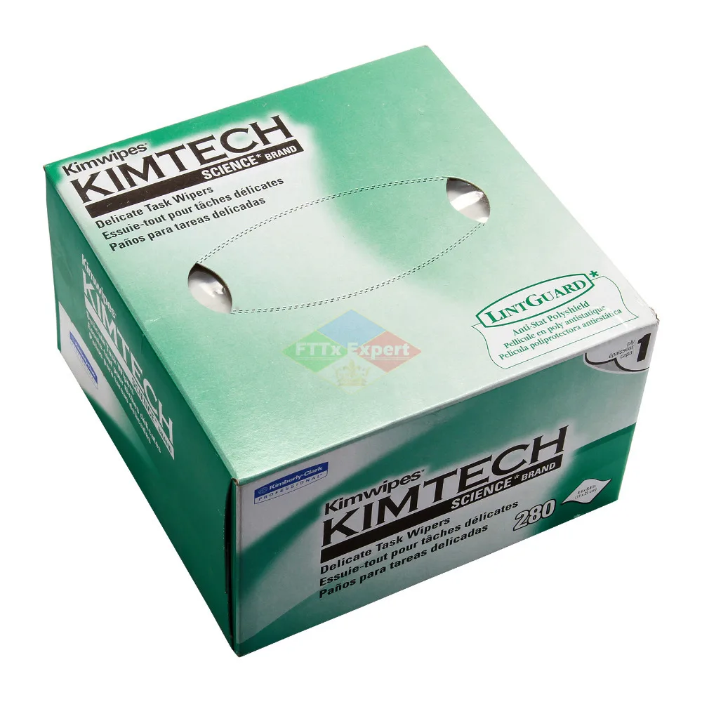 Best price 280PCS KIMTECH Kimwipes Fiber cleaning paper kimperly wipes Optical fiber wiping paper USA Import Free shipping