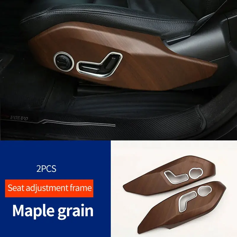 

Для volvo xc90 xc60 s90 s60 v90 v60 наклейки для украшения интерьера автомобильные аксессуары регулировка сиденья декоративная рамка крышка