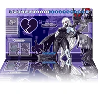 ladydevimon mat digimon playmat dtcg tcg ccg board game mat anime mouse pad custom desk mat zones free bag gaming accessories