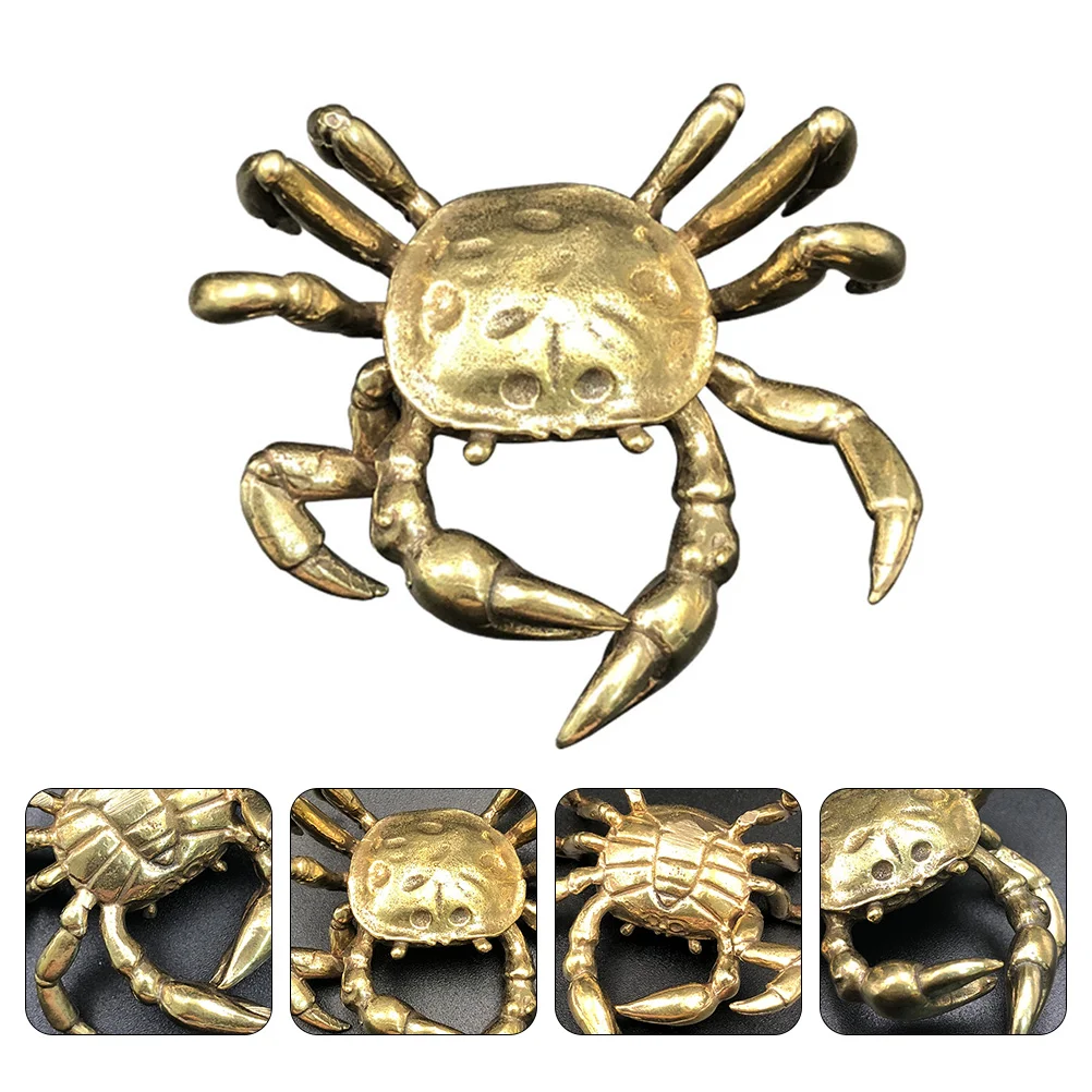 

Украшения-крабы, латунная декоративная модель, домашняя статуя, настольные лотки, декоративная настольная скульптура для офиса, золото