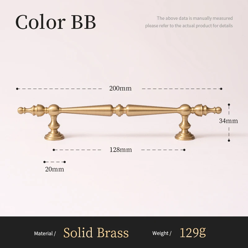 

Сантая Ручки для шкафов из латуни матовые