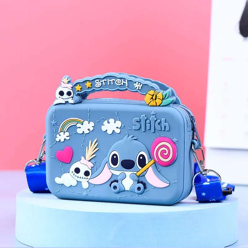 

Disney Stitch Handbag Bags for Girls Mickey Mouse Minnie Bag Cartoon Mini Kawaii Backpack Purse for Girls Children Gifts
