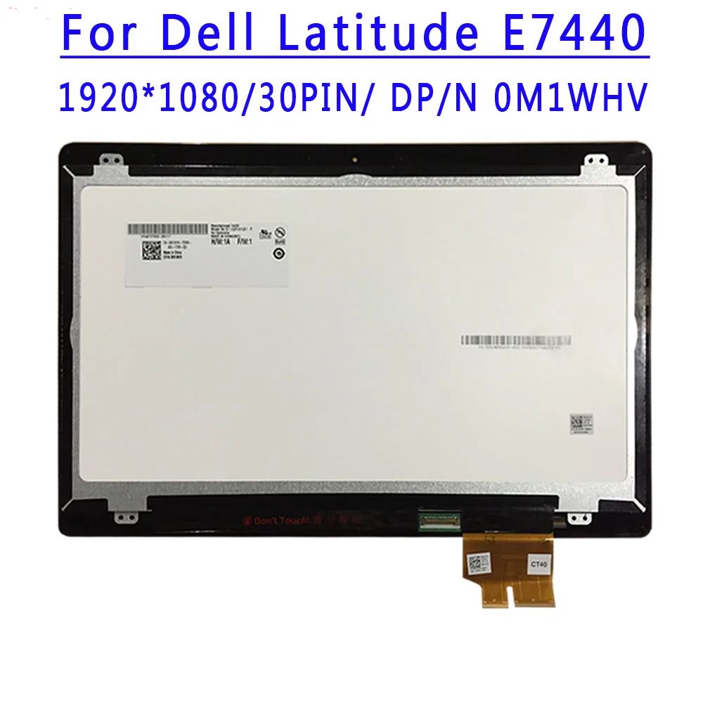 

DP/N 08946F 14.0 inch FHD 1920*1080IPS 30PINS EDP LP140WF1-SPB1 Assembly For Dell Latitude E7440 7440 Laptop Lcd Screen Assembly