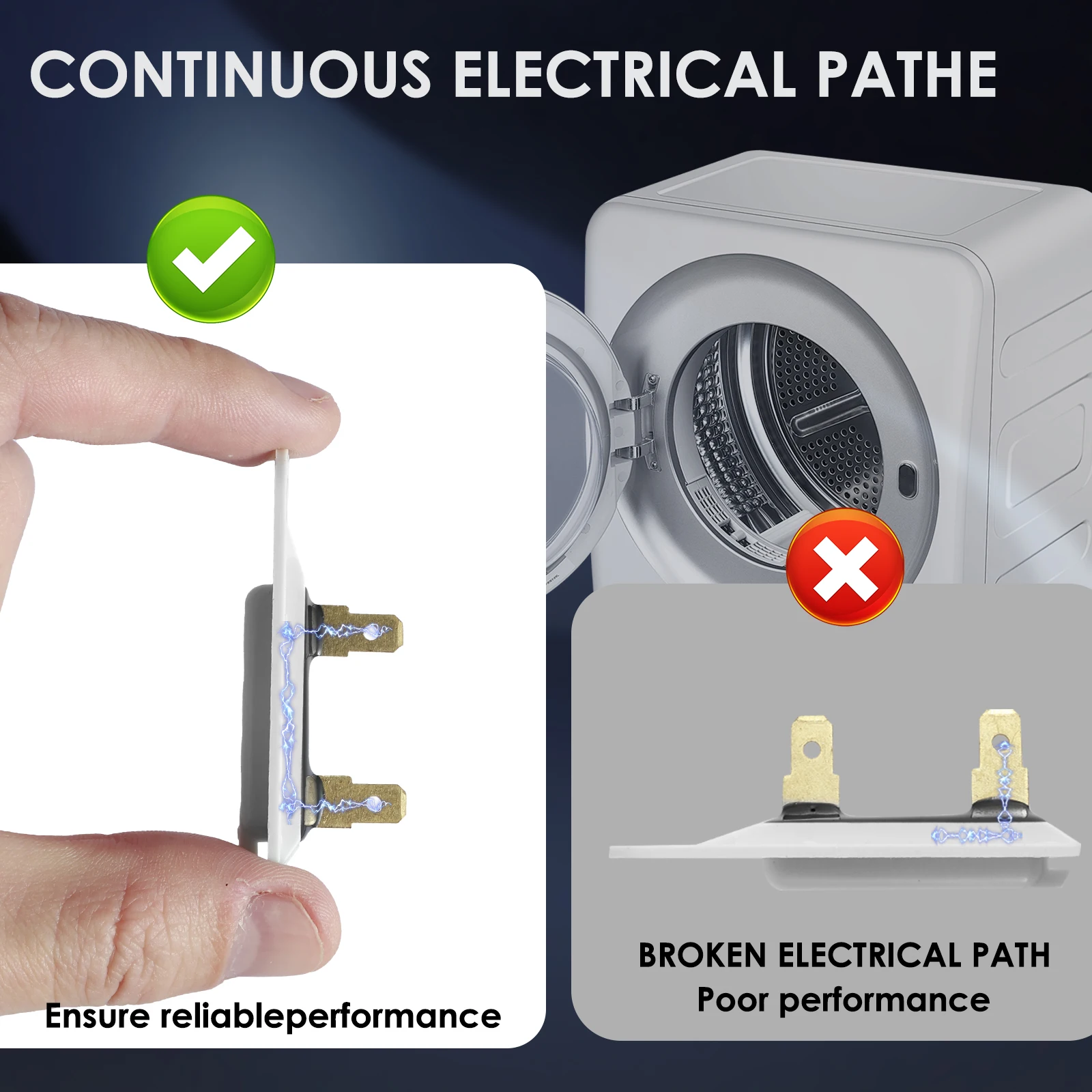 Термопредохранитель для сушилки 3392519 совместимый с 80005 WP3392519 694511 Премиум сушилка
