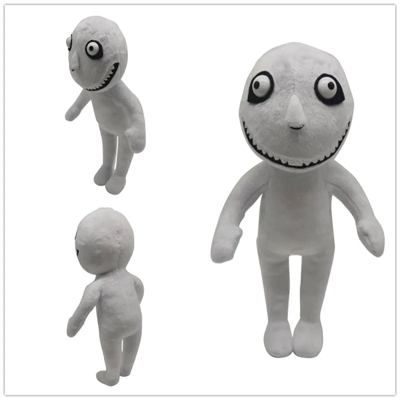 

30cm The Man From The Window Plush Toy Horror Games Cartoon Gray Plush Stuffed Doll Room Decoration Kids Children Gifts