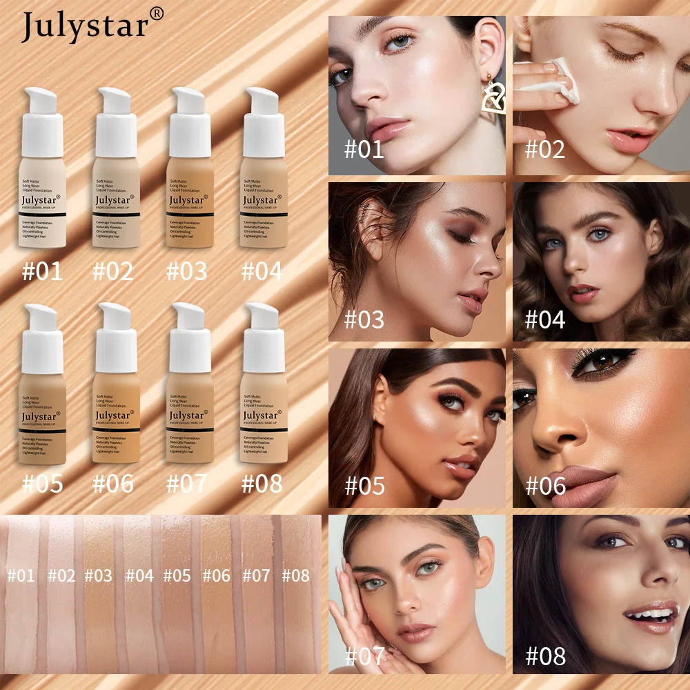 Makeup Liquid Full Coverage Foundation Concealer Foundation Flawless New 30ml 24HR Matte Oil Control Concealer For Black Women