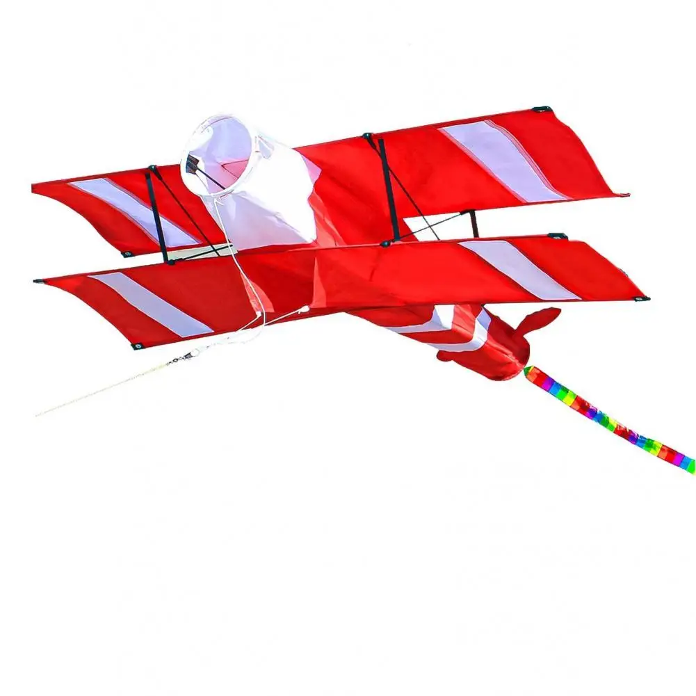 

Premium Daily Red Airplane Shape Kite Easy-using One Line Kite Delicate for Outdoor