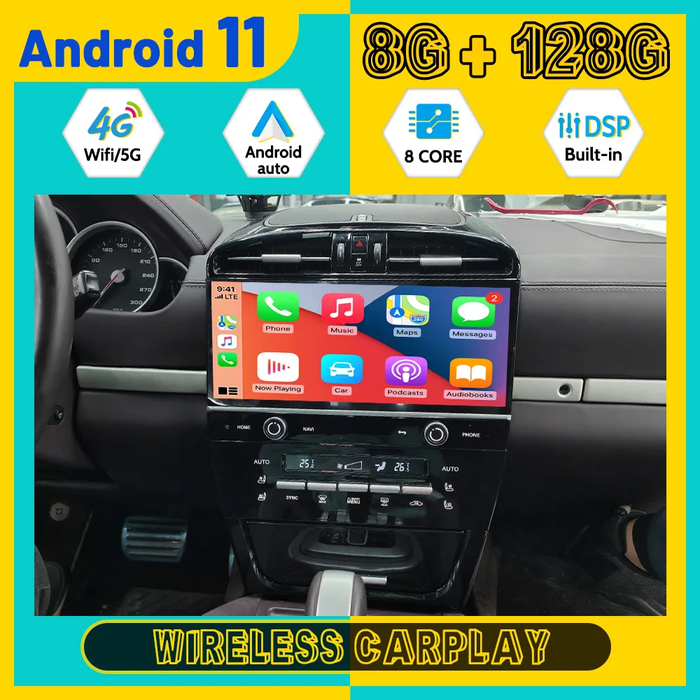 12 3 &quotнавигация 8 ядер для Porsche Old Cayenne 2003-2009 автомобильный радиоприемник