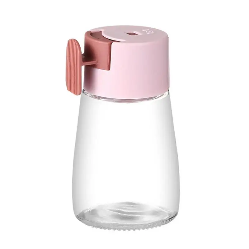 

Salt Dispenser Push Type Salt Pepper Shakers Conical Glass Fine Salt Shaker Modern Farmhouse Kitchen Bottle For Home Restaurant