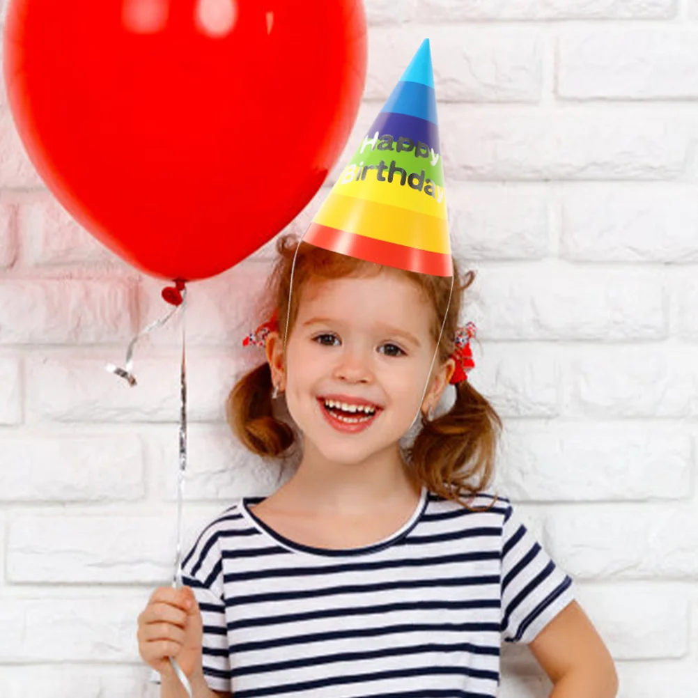 20 шт. Радужная шляпа на день рождения маленькие шляпы вечерние реквизит для