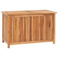 Outdoor Patio Storage Box Garden Deck Cabinet Furniture Accessories Seating Decor Solid Teak Wood