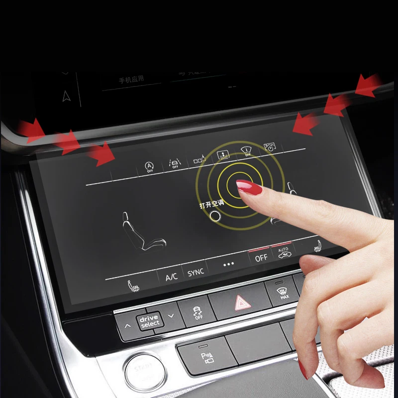 

For Audi A6 2019 2020 2021 Nano Central Control Screen Film Dashboard Scratch Protection Film Air Conditioning Film Accessories
