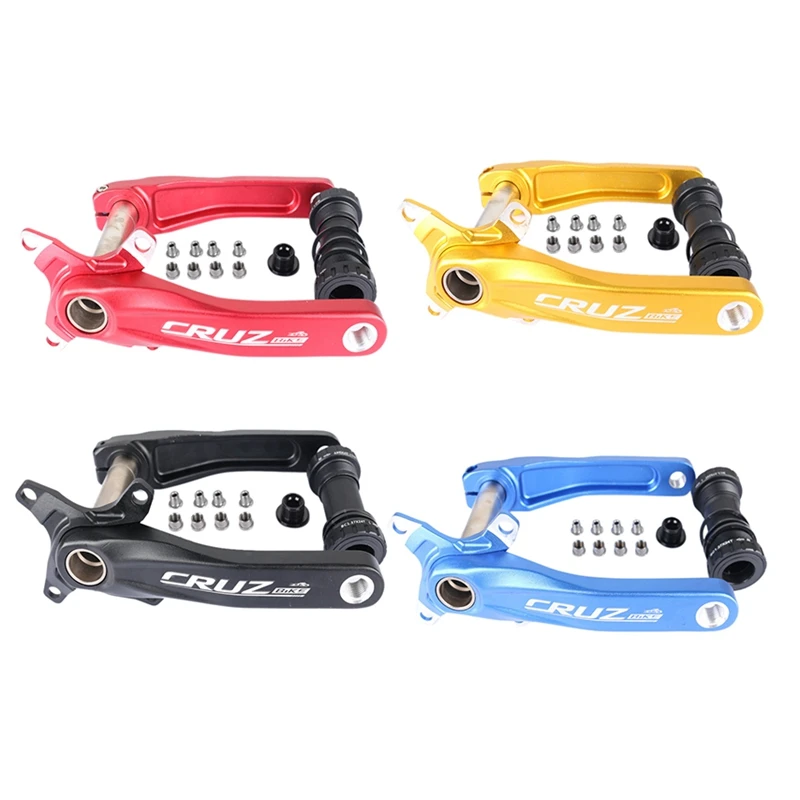 

CRUZBIKE Bike Crank Arm Set 170mm Sprocket with Bottom Bracket and Chainring Bolts MTB BMX Road Bike