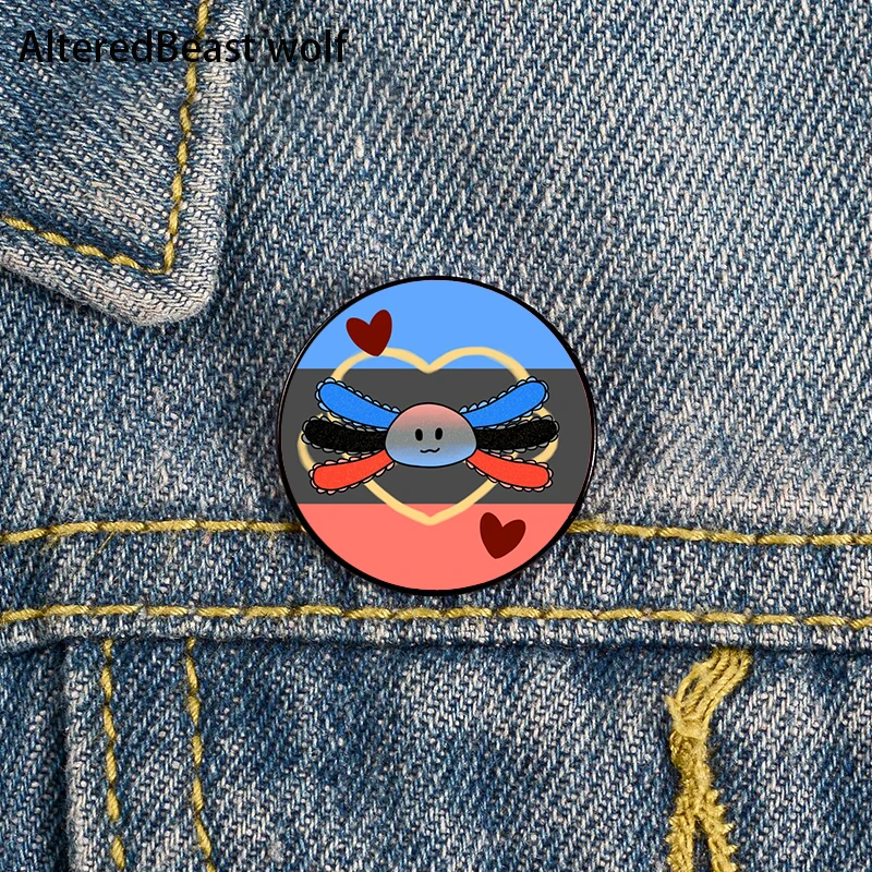 

Polyamory Pride Rainbow Axolotl Pin Custom Funny Brooches Shirt Lapel Bag Cute Badge Cartoon enamel pins for Lover Girl Friends