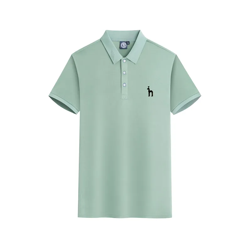 Brand Embroidery Logo Men Shirts Short Sleeve Tops Tees 2023 New Summer Men's T-Shirt Fashion Casual Business POLO Shirt