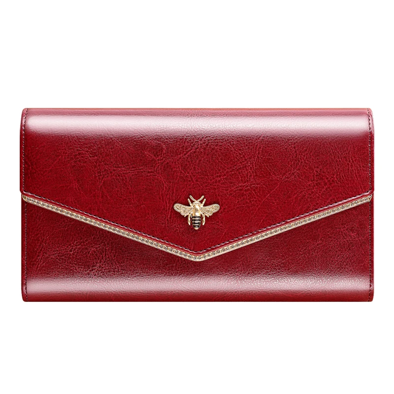 2022 Women Genuine Leather Wallet Ladies Hasp Patent Wallets Luxury Brand Coin Purse Female Clutch 3 Fold Cowhide |