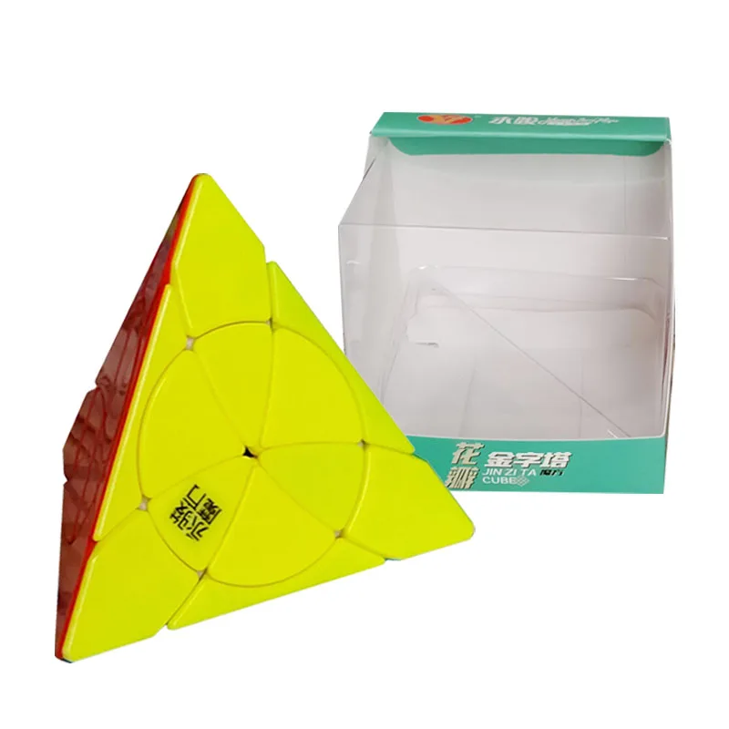 

[Picube] YJ Flower Pyramid 3x3x3 Magic Cube YongJun Petal 3x3 Professional Speed Puzzle Antistress Educational Toys For Children