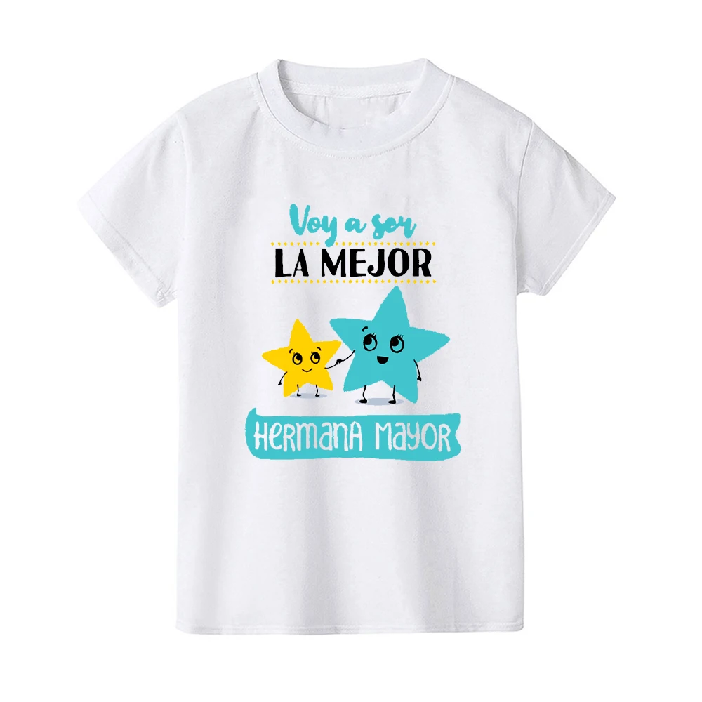 

Im Going To Be The Best Big Sister Kids Short Sleeve T-shirts for 1-8 Year New Born Toddler Shirts Pregnancy Announcement Tees