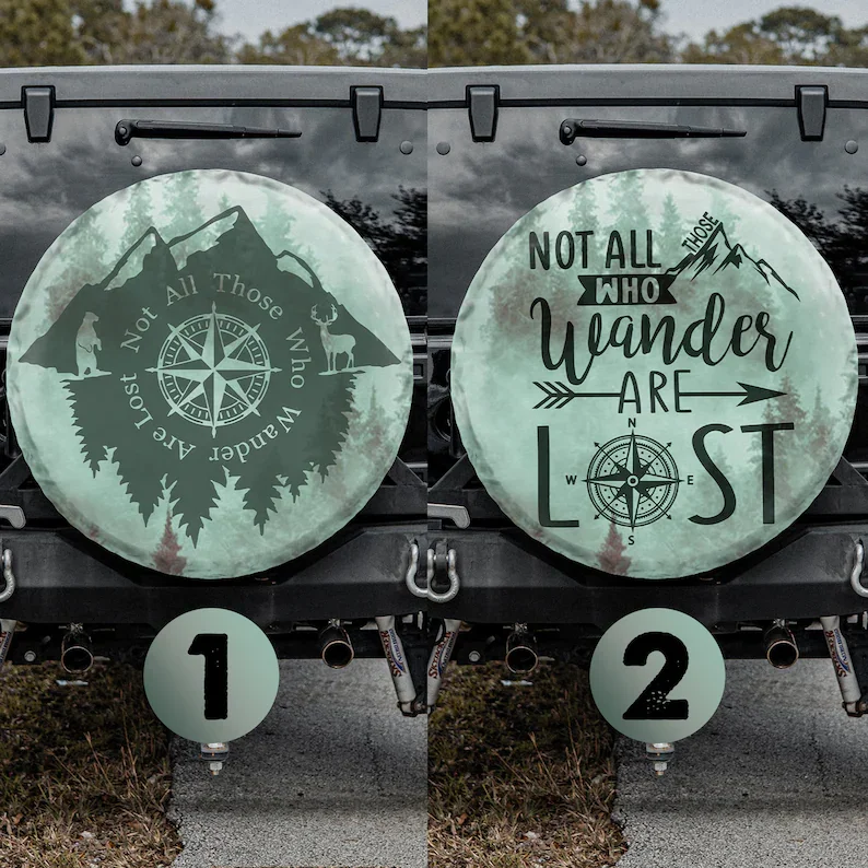 

Car Personality Cover Polyester Wheel Tire Storage Bag Car Tire Accessories Dust Protector Car Spare Tire Cover Car Accessories