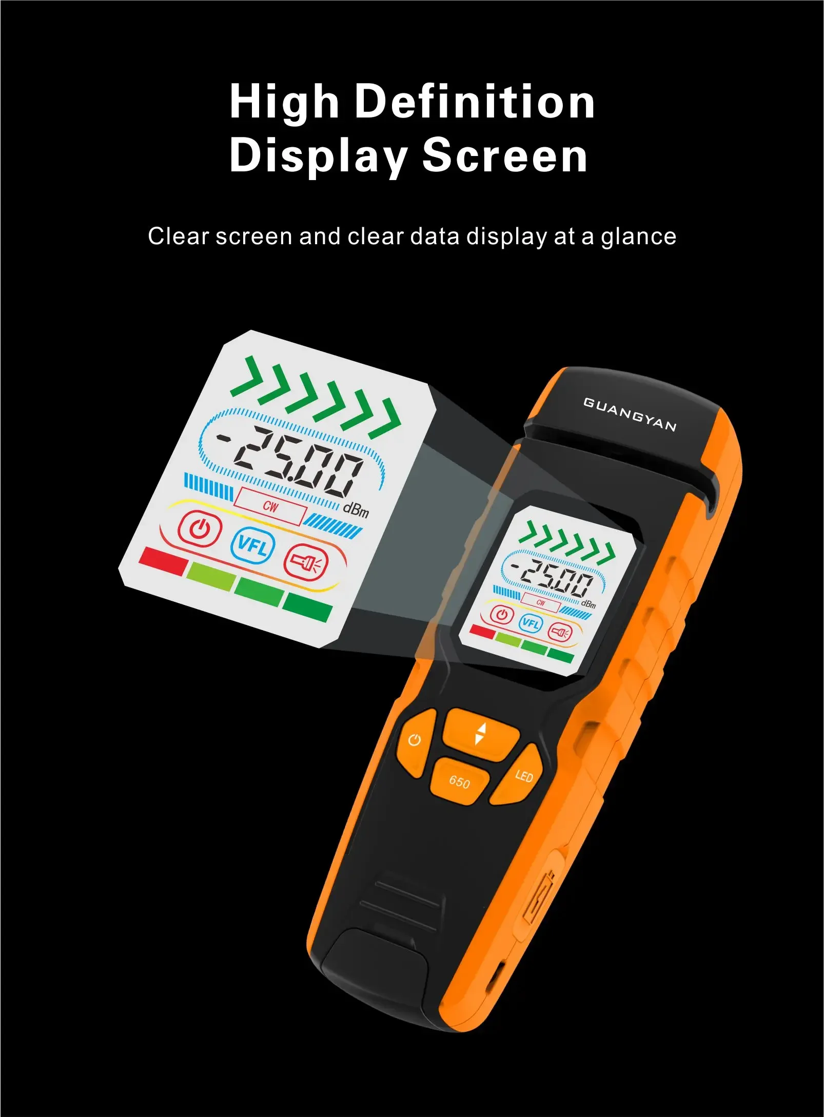 GUANGYAN S2 Одношаговый электрический волоконно-оптический идентификатор Живой